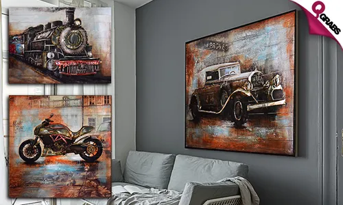 Frameless 3D Hand-Painted on Wood!